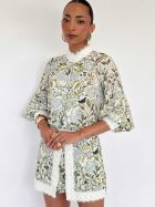 ALONDRA FALDA SHORT CELESTE GARDEN - Imagen 2