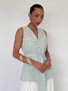 AMIRA VEST LIGHT GREEN - Imagen 2