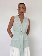 AMIRA VEST LIGHT GREEN