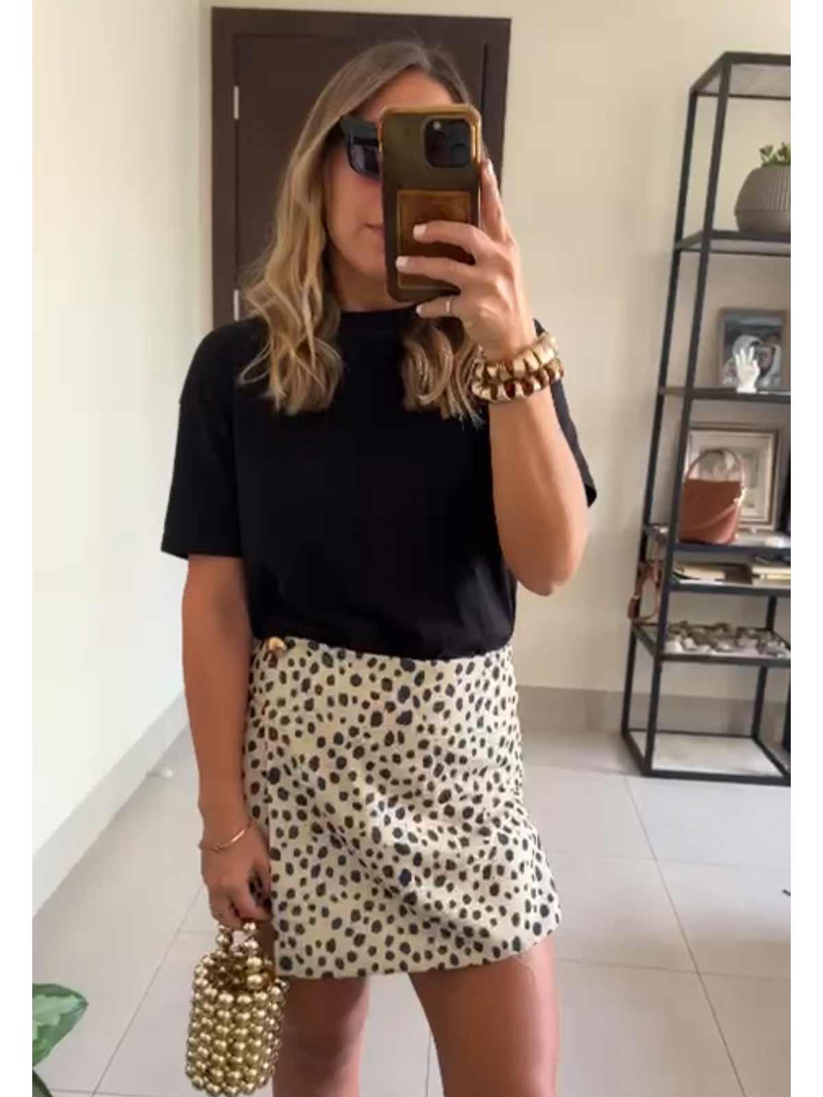 BASIC-FALDA-SHORT-BLACK-DEER BASIC FALDA SHORT BLACK DEER - Imagen 1