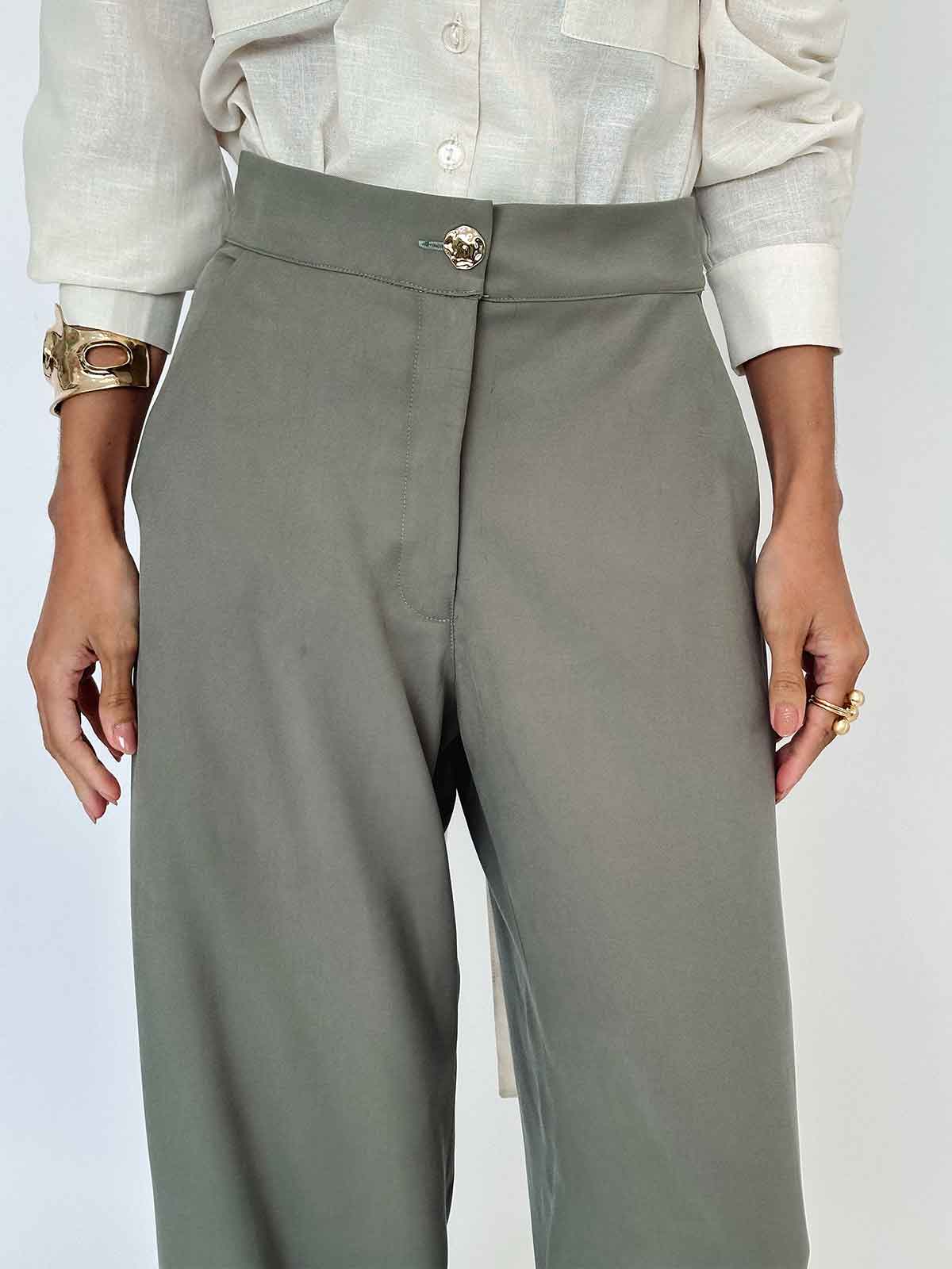 BASIC-PANT-OLIVE-GREEN-1 BASIC PANT OLIVE GREEN - Imagen 1