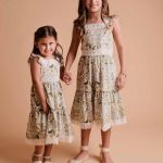 CAY PETITE DRESS CELESTE GARDEN
