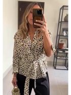 LINEN SHIRT BLACK DEER
